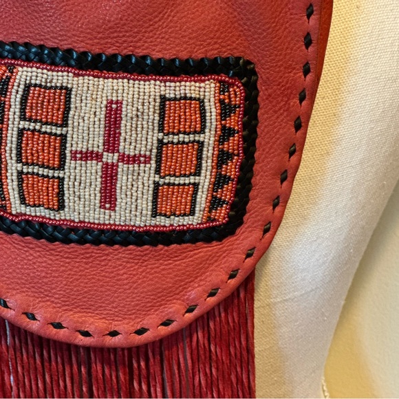 Original handmade fringed leather handbag from Melrose Avenue Boutique - Picture 4 of 7